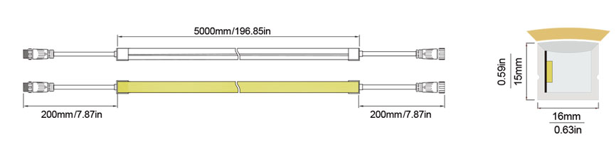 侧发光-L：16X15 Technical Specifications