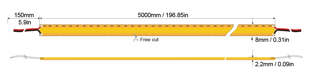 任意剪系列:COB-528D-8MM-24V Technical Specifications