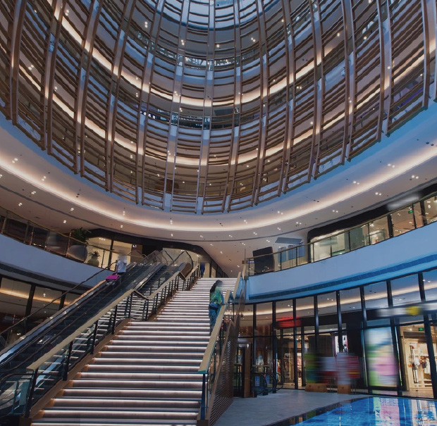 shopping mall lighting